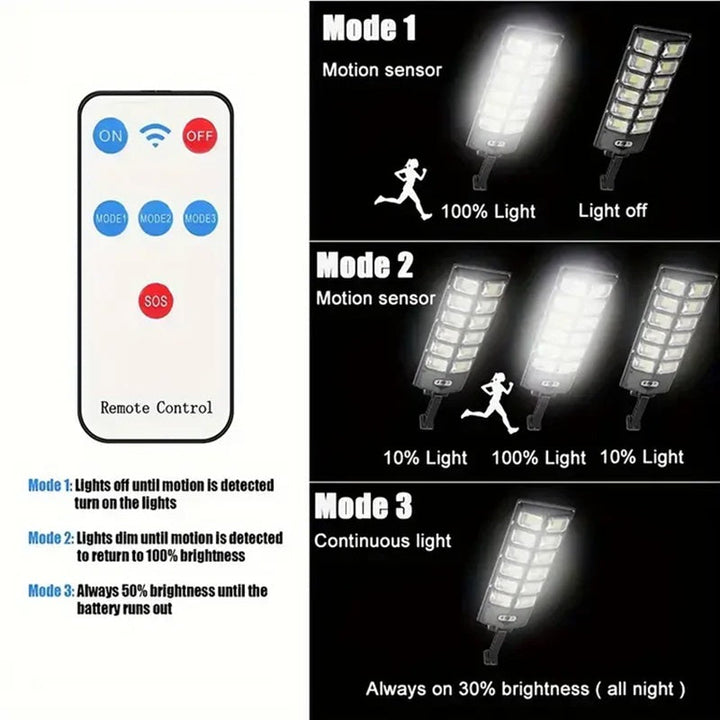 Outdoor LED Solar Street with Motion Sensor High Power 250W