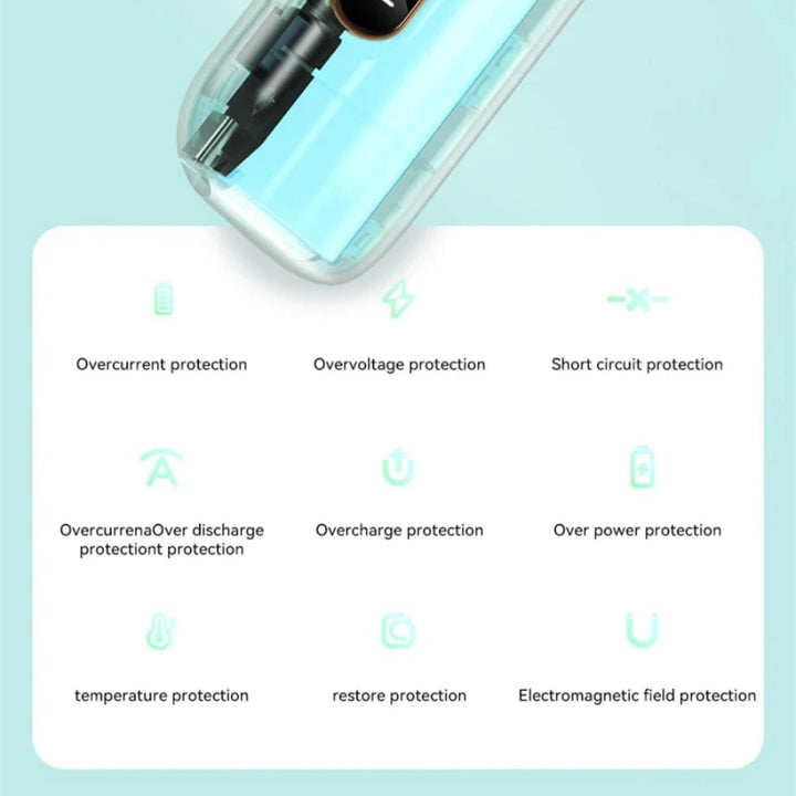 Portable Power Bank with LED Display Dual Port 30000mAh