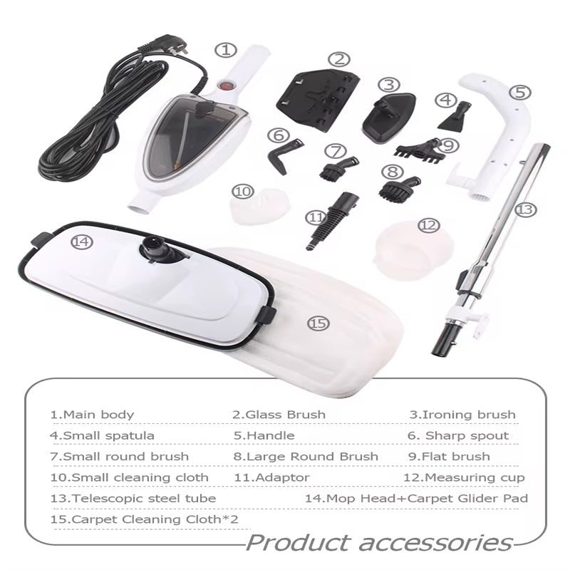 Multi-Surface Steam Mop with Quick-Heat Feature