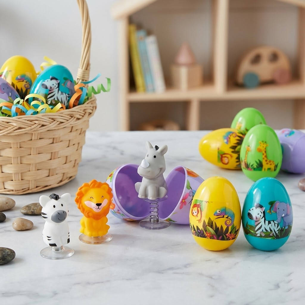 Kids Easter Egg Hunt Pop-Up Animal Toy Surprise Party Favor