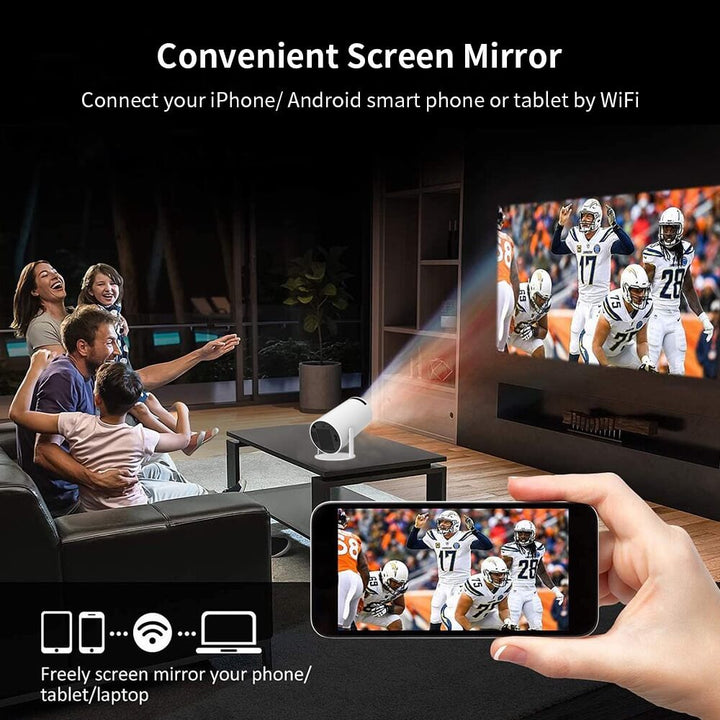 VistaCube Smartphone Mini Portable Projector Full HD - Mini Projector - Wild Eye Vision