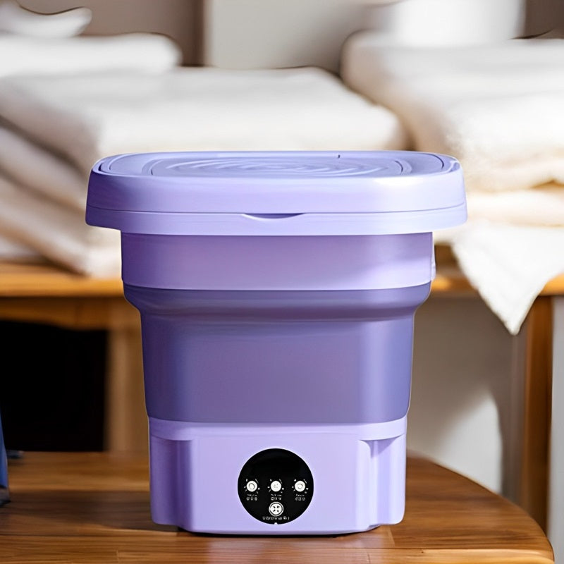 Portable Mini Washing Machine with Dryer Compact Foldable Design - Lenila