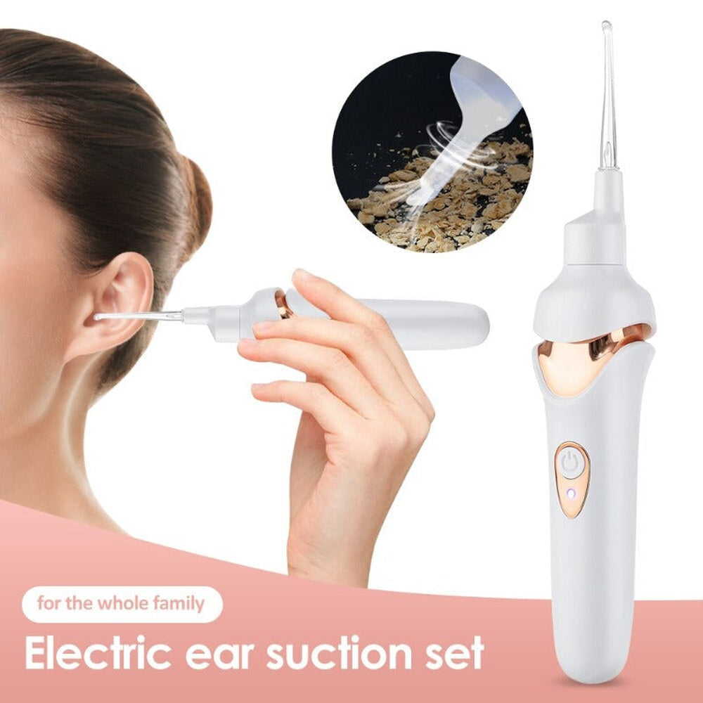 Ear Wax Vacuum Cleaner with Soft Silicone Replacement Tips