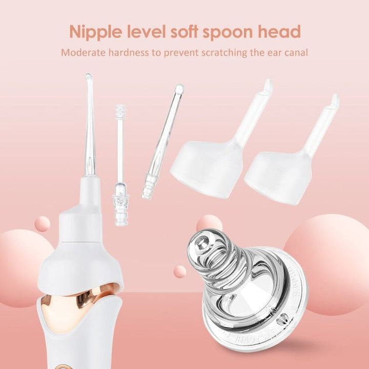 Ear Wax Vacuum Cleaner with Soft Silicone Replacement Tips