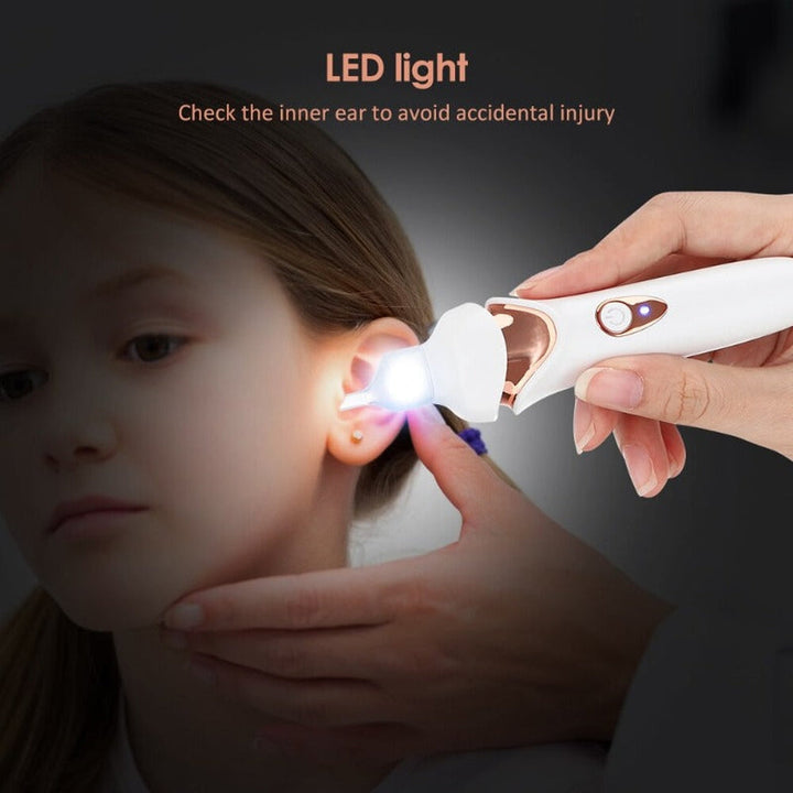 Ear Wax Vacuum Cleaner with Soft Silicone Replacement Tips