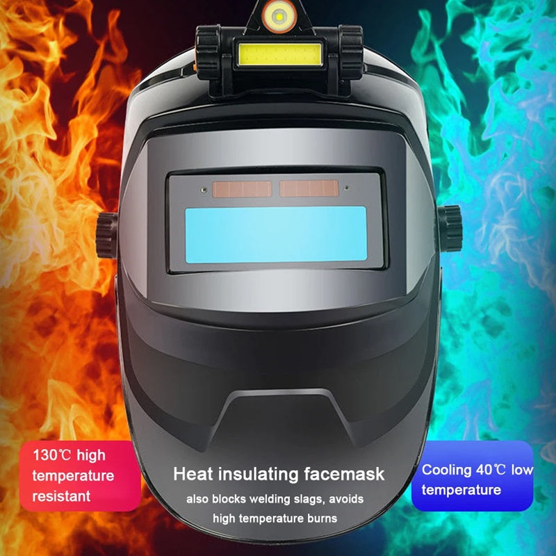 Welding Mask Auto Darkening with Headlamp