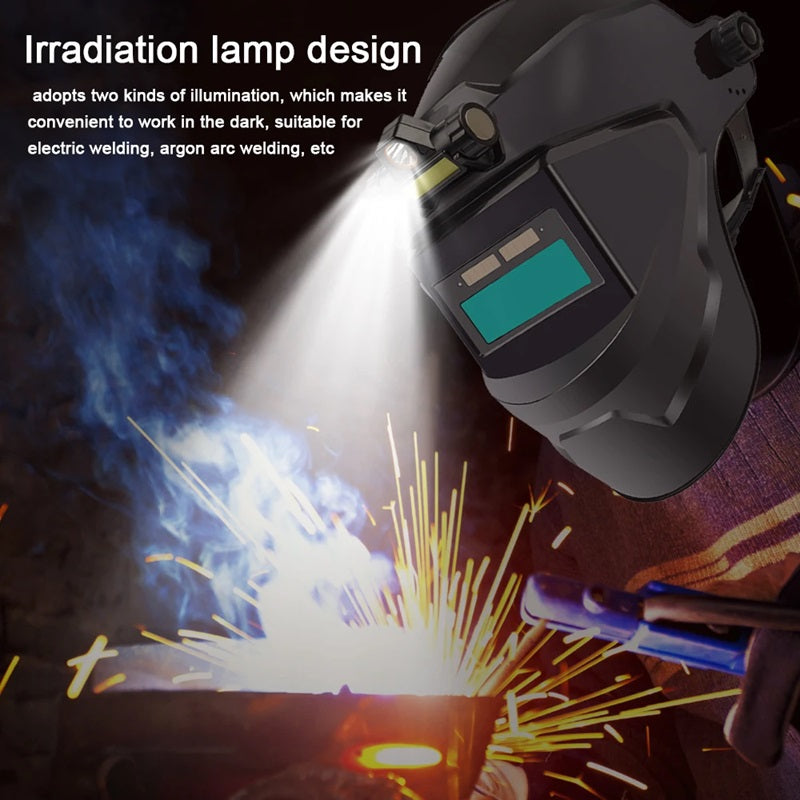 Welding Mask Auto Darkening with Headlamp