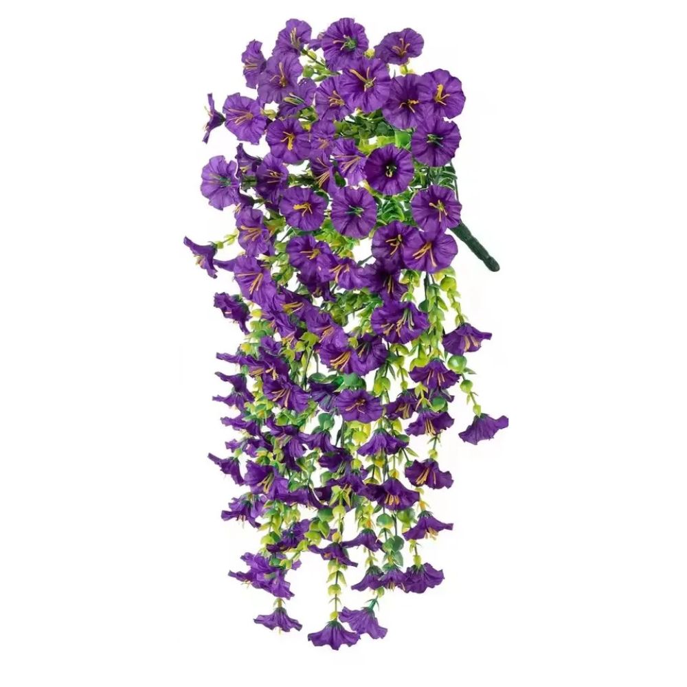 Morning Glory Vine Artificial Silk Flowers 75cm Flexible